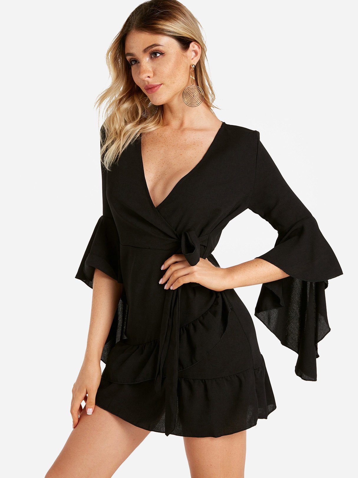 OEM Ladies Black Mini Dresses