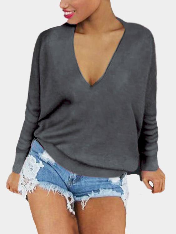 Wholesale Sexy Velvet Details V Neck Top 
