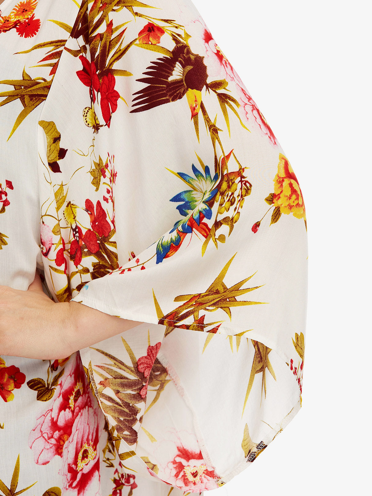 Custom Womens Floral Print Plus Size Tops