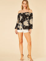 NEW FEELING Womens Black Blouses