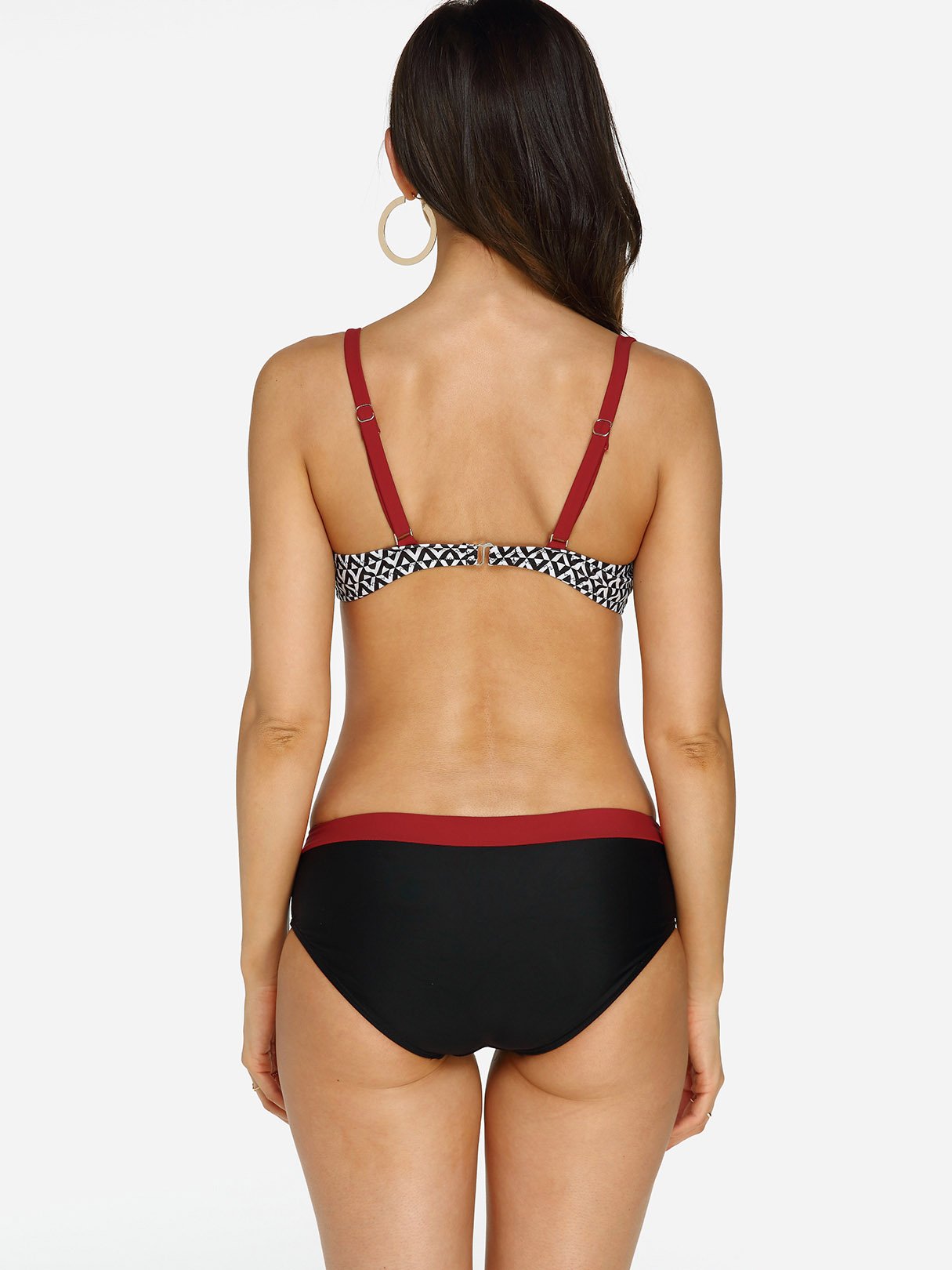 Custom Ladies V-Neck Two Piece Bikinis