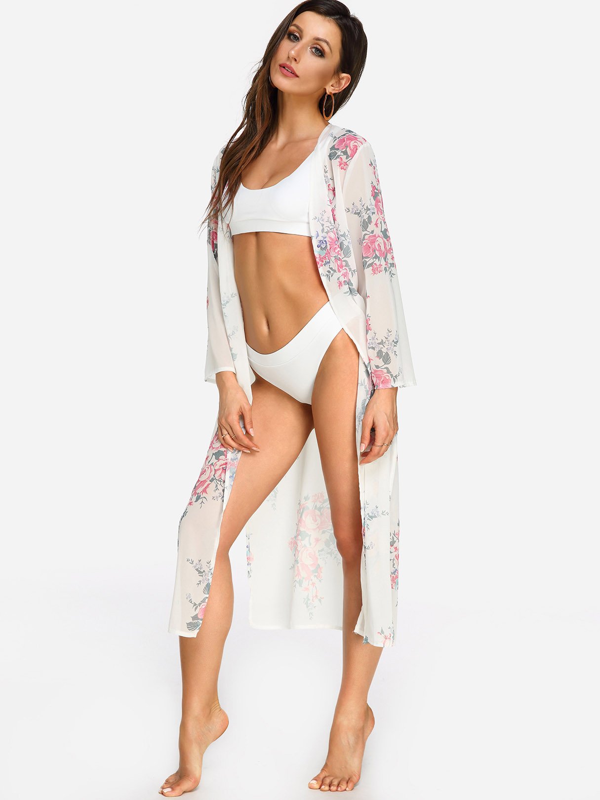 ODM Ladies Long Sleeve Beach Cover Ups