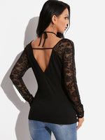 NEW FEELING Womens Black T-Shirts