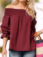 OEM Ladies Burgundy Blouses