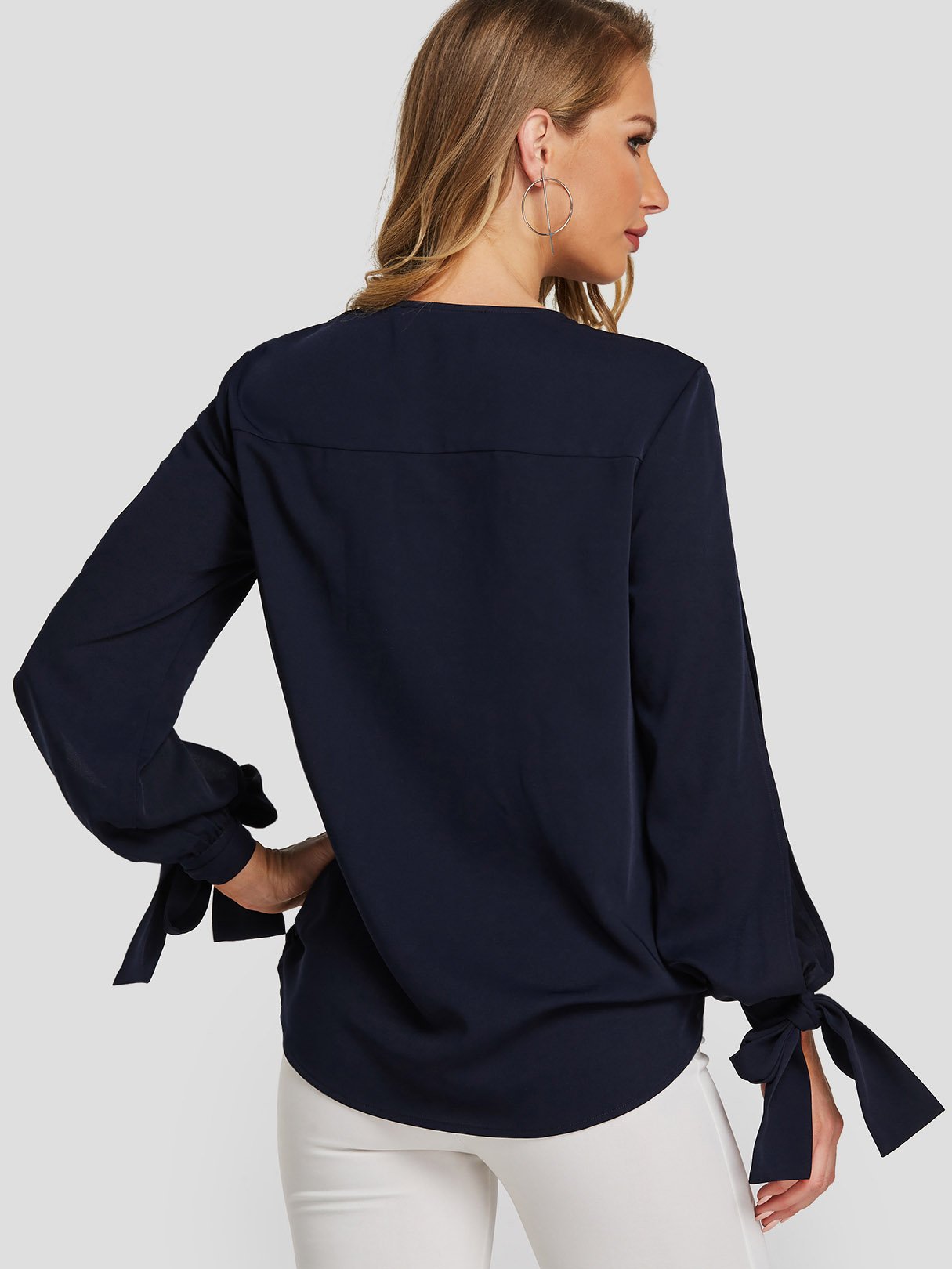 NEW FEELING Womens Navy Blouses