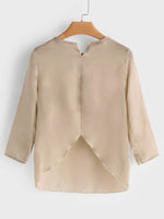NEW FEELING Womens Khaki T-Shirts