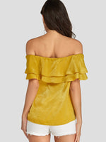 ODM Ladies Short Sleeve Blouses