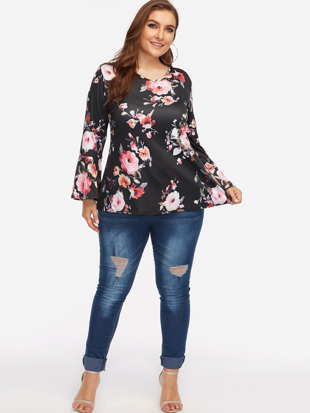 OEM ODM Womens Long Sleeve Plus Size Tops
