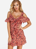 OEM ODM Womens Orange Mini Dresses