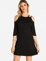 ODM Ladies 3/4 Sleeve Mini Dresses