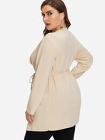 NEW FEELING Womens Apricot Plus Size Coats & Jackets