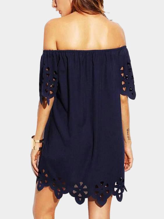 NEW FEELING Womens Navy Mini Dresses