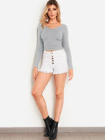 OEM ODM Ladies Crop Top