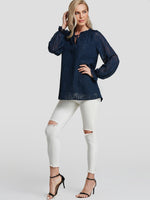 NEW FEELING Womens Navy Blouses