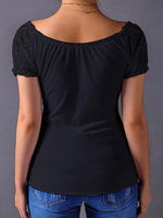 NEW FEELING Womens Black T-Shirts