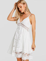 OEM Ladies White Mini Dresses