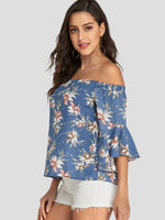 OEM Ladies Blue Blouses