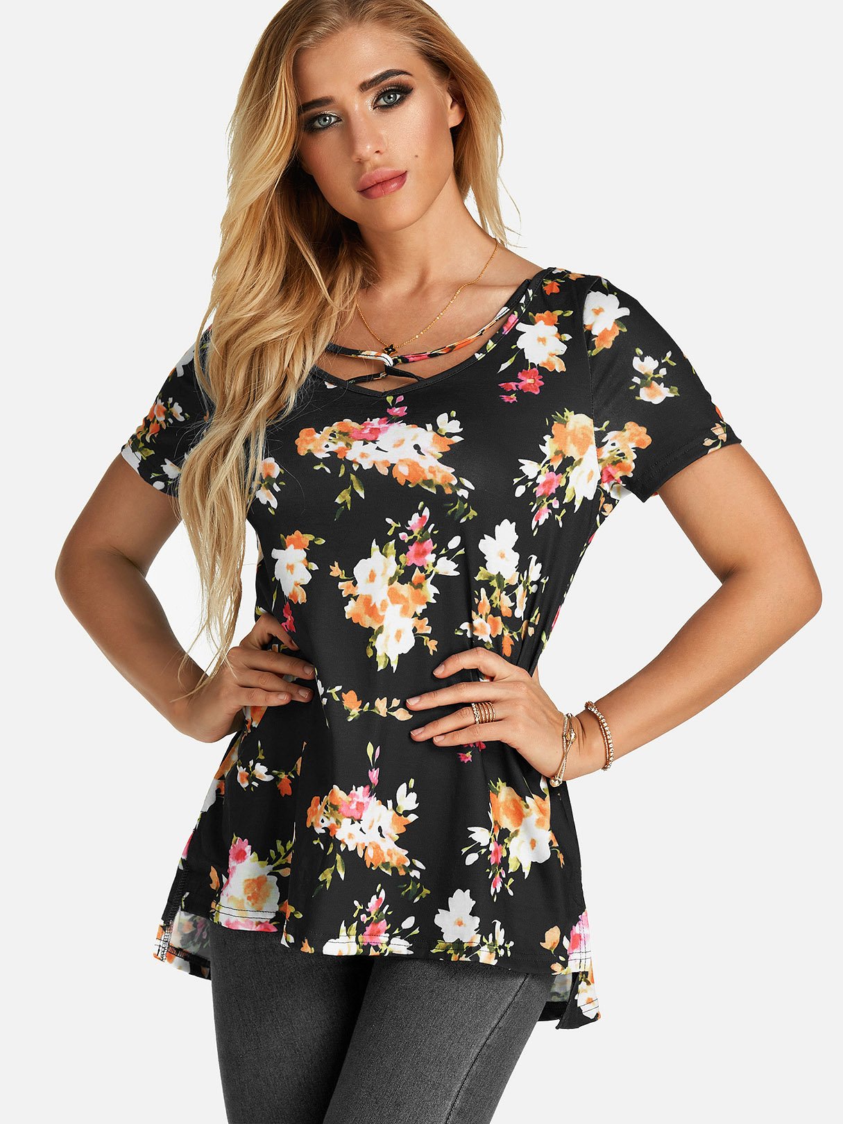 ODM Ladies Short Sleeve T-Shirts