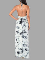 Custom Ladies Deep V Neck Maxi Dress