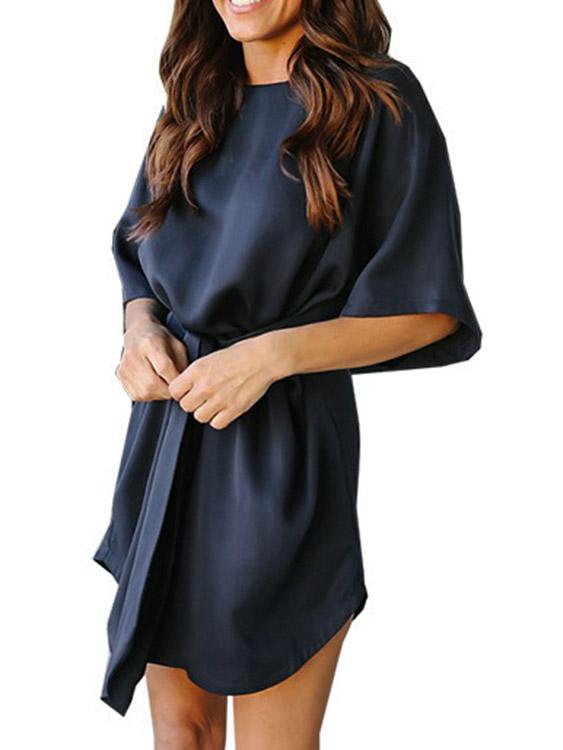 OEM Ladies Navy Mini Dresses