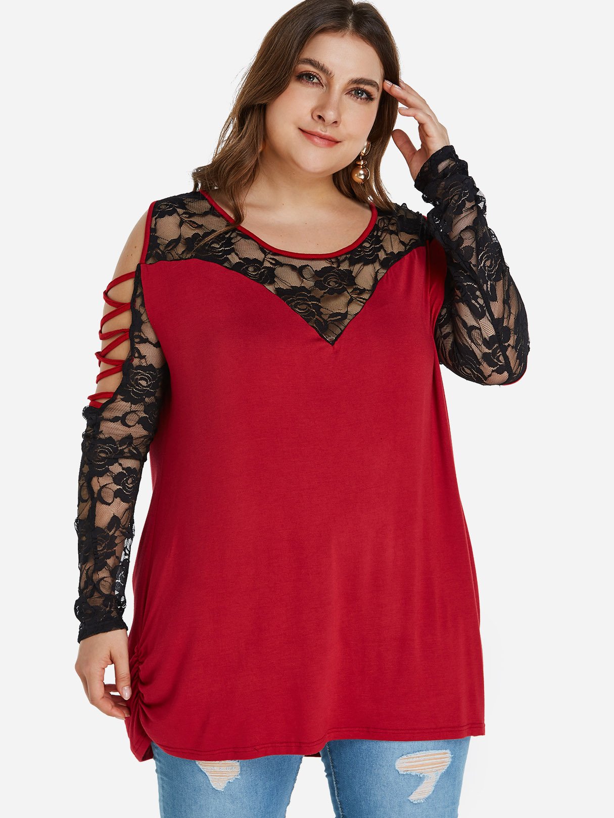 Custom Womens Plus Size Purple Tops