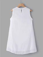 NEW FEELING Womens White Mini Dresses