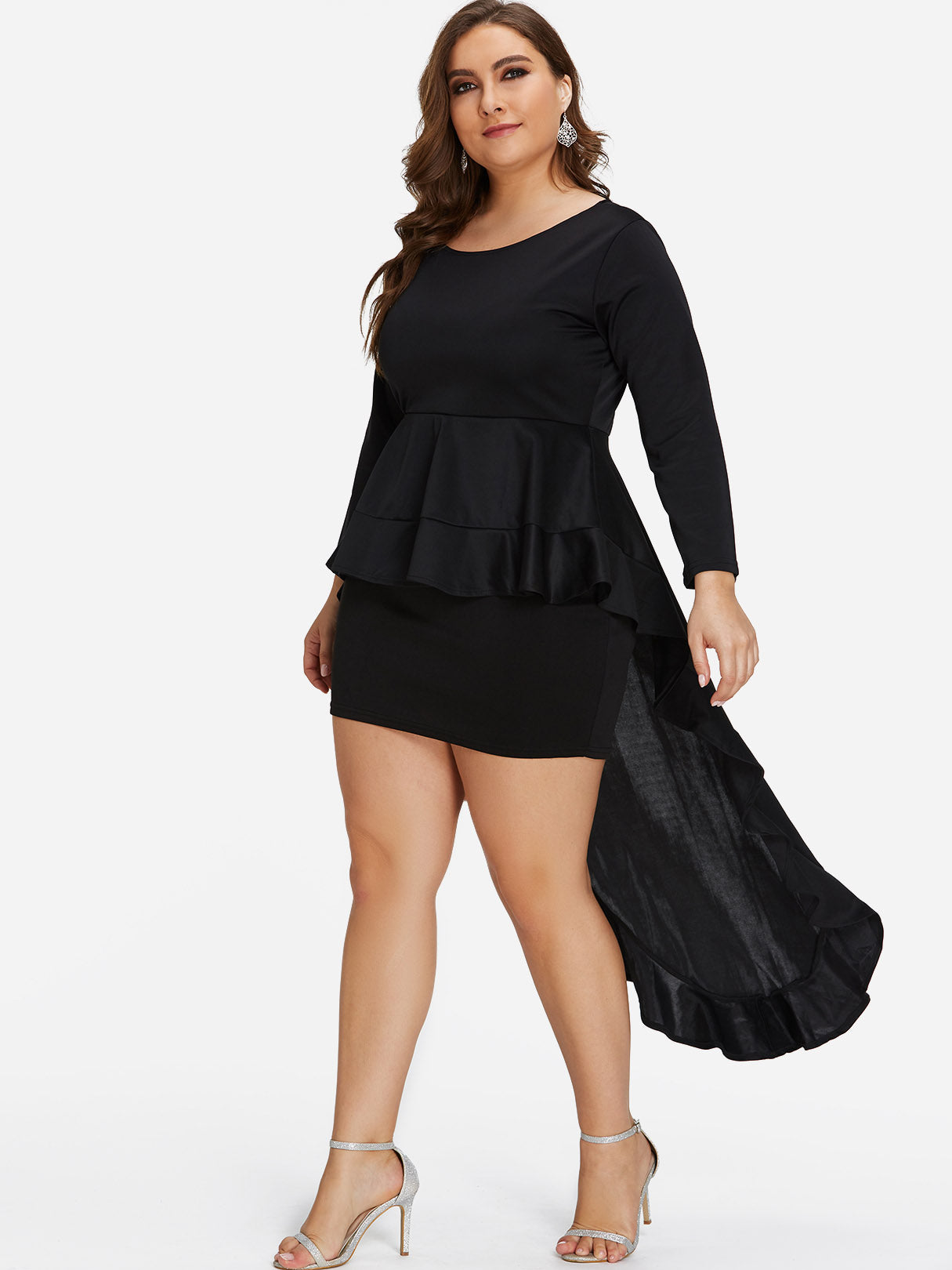 OEM Ladies Black Plus Size Dresses