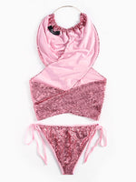 NEW FEELING Womens Pink Bikinis