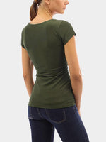 OEM ODM Ladies Burgundy T-Shirts