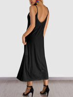 NEW FEELING Womens Black Maxi Dresses