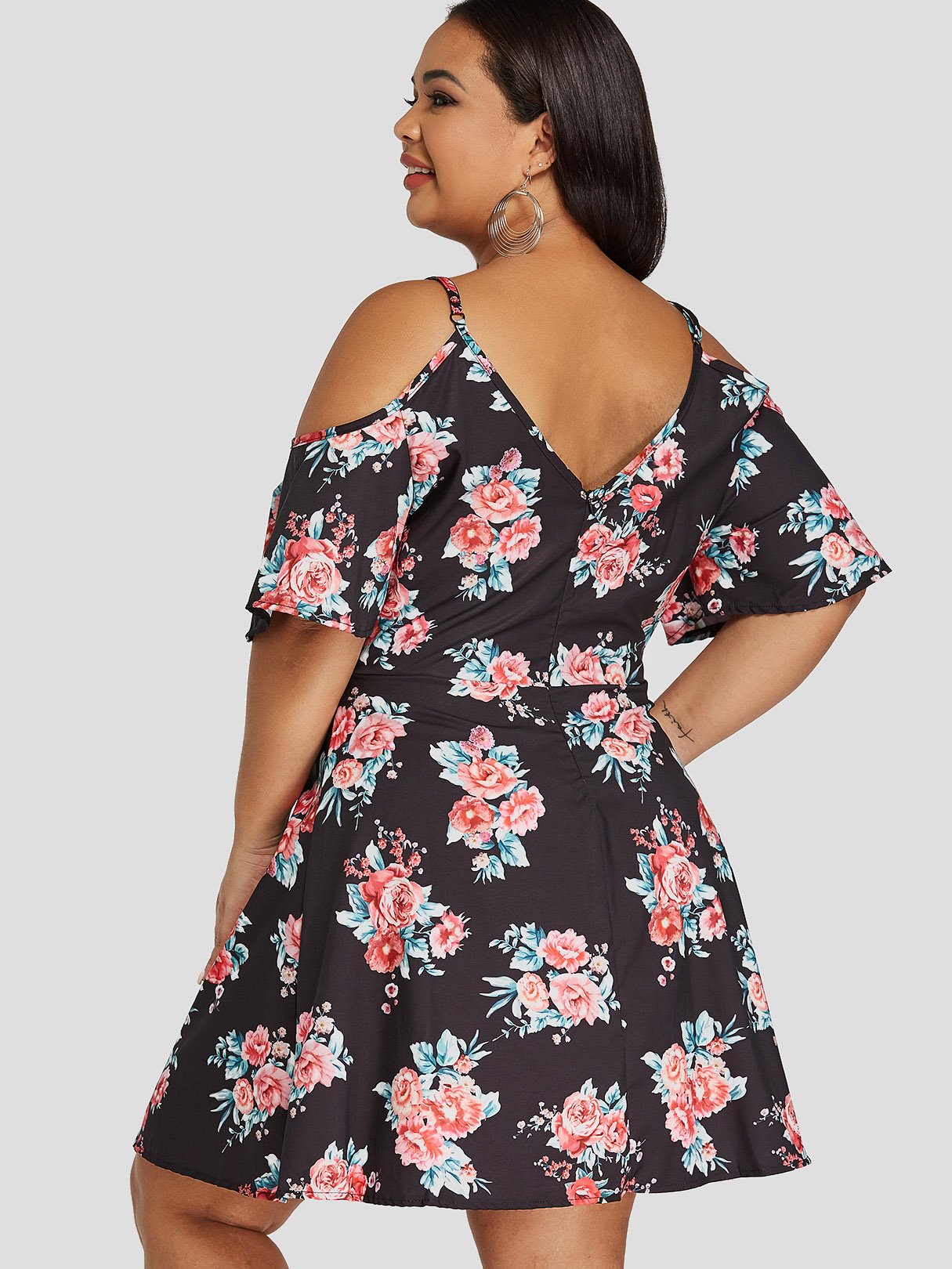 ODM Ladies Half Sleeve Plus Size Dresses