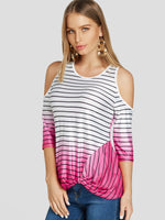 Custom Womens Striped T-Shirts