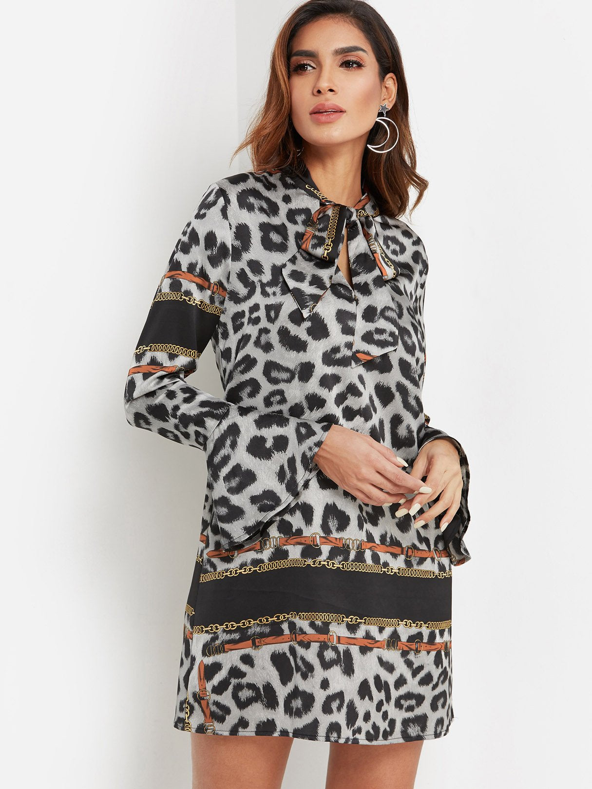 ODM Ladies Long Sleeve Casual Dresses