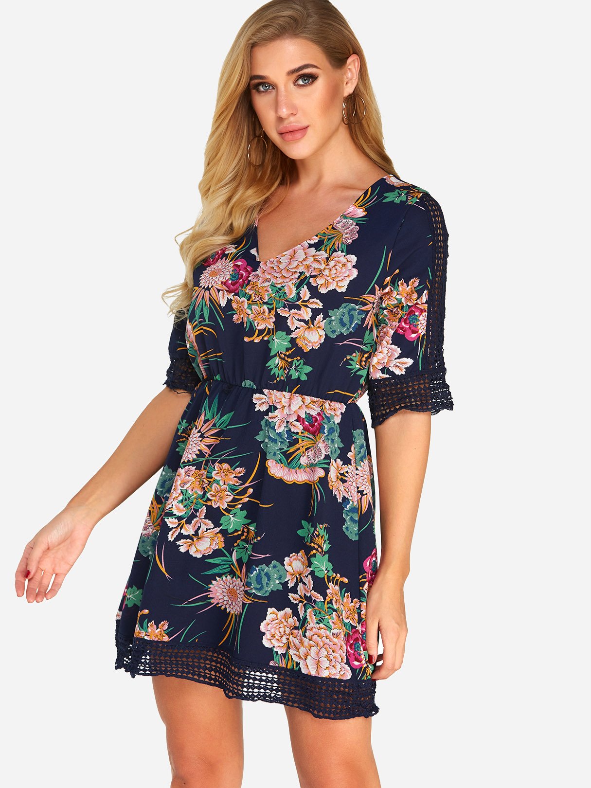 OEM Ladies Navy Mini Dresses