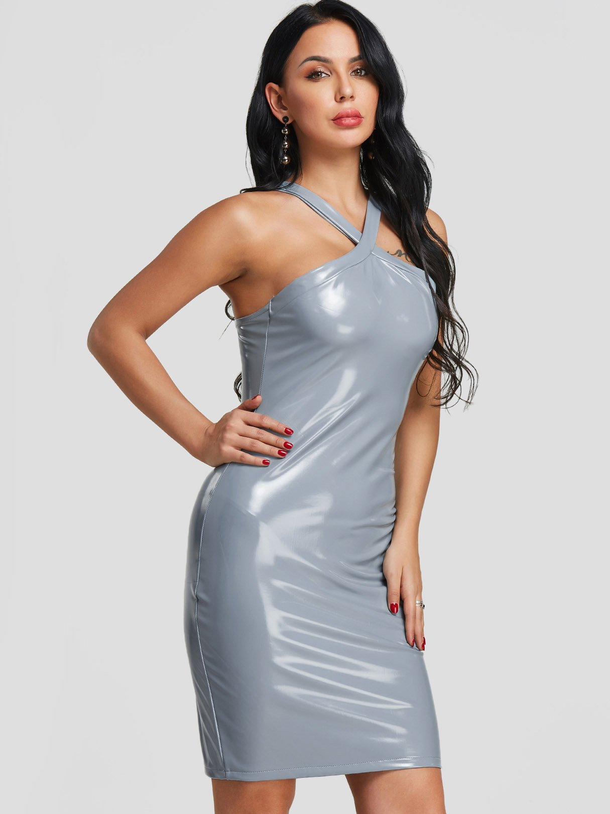 OEM Ladies Grey Sexy Dresses