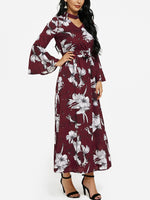 OEM ODM Womens Long Sleeve Maxi Dress