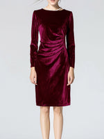 OEM Ladies Burgundy Sexy Dresses
