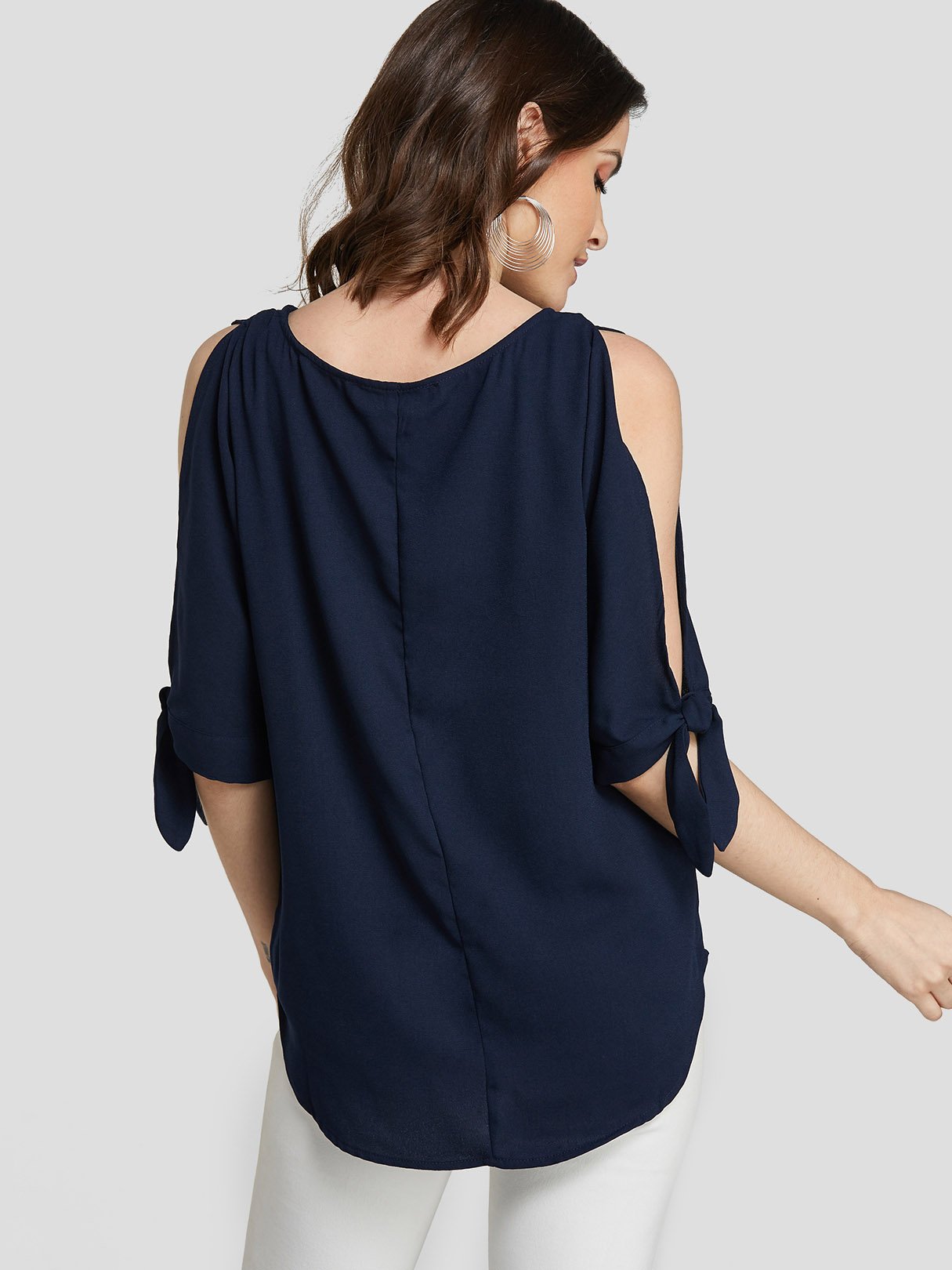 ODM Ladies Half Sleeve Blouses
