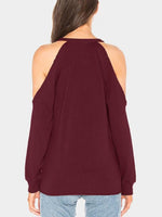 NEW FEELING Womens Burgundy T-Shirts