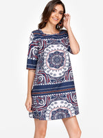 ODM Ladies Half Sleeve Casual Dresses