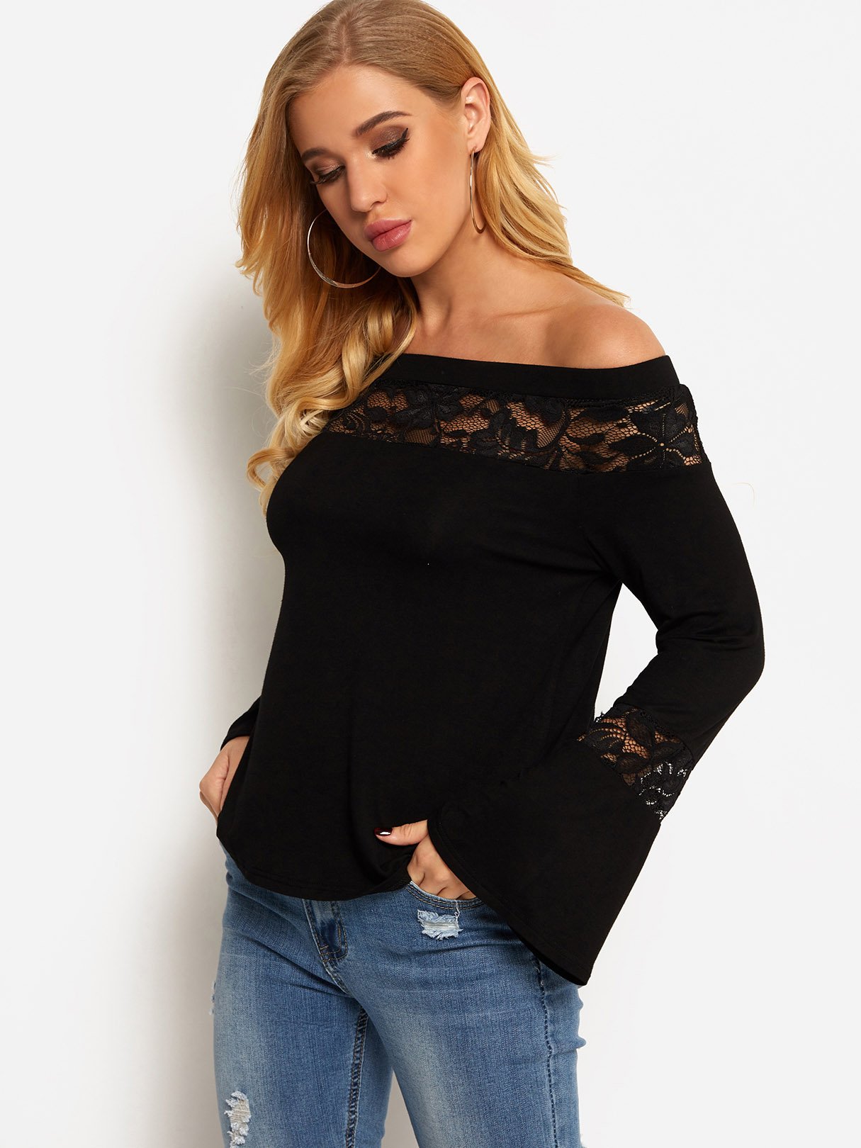 OEM Ladies Black T-Shirts