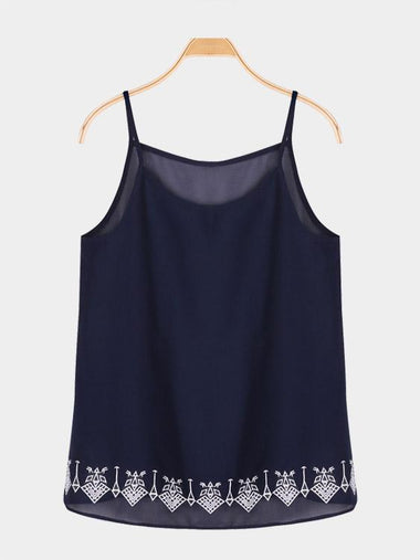 Wholesale Round Neck Sleeveless Black Camis