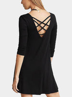 NEW FEELING Womens Black Mini Dresses