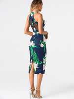 NEW FEELING Womens Navy Floral Dresses
