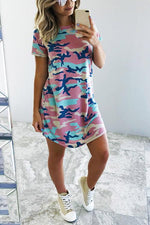 ODM Ladies Short Sleeve Casual Dress