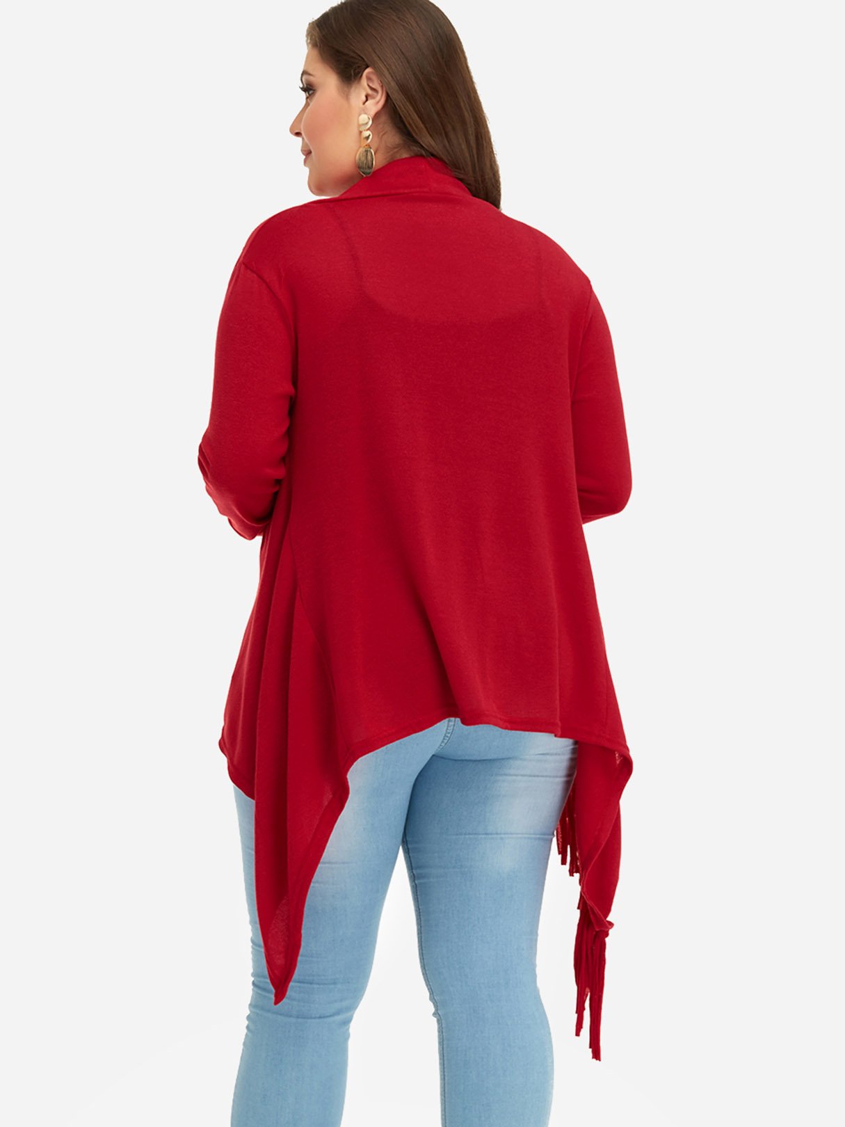 NEW FEELING Womens Red Plus Size Coats & Jackets