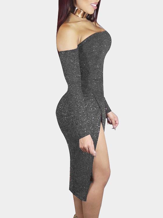 OEM ODM Ladies Grey Sexy Dresses