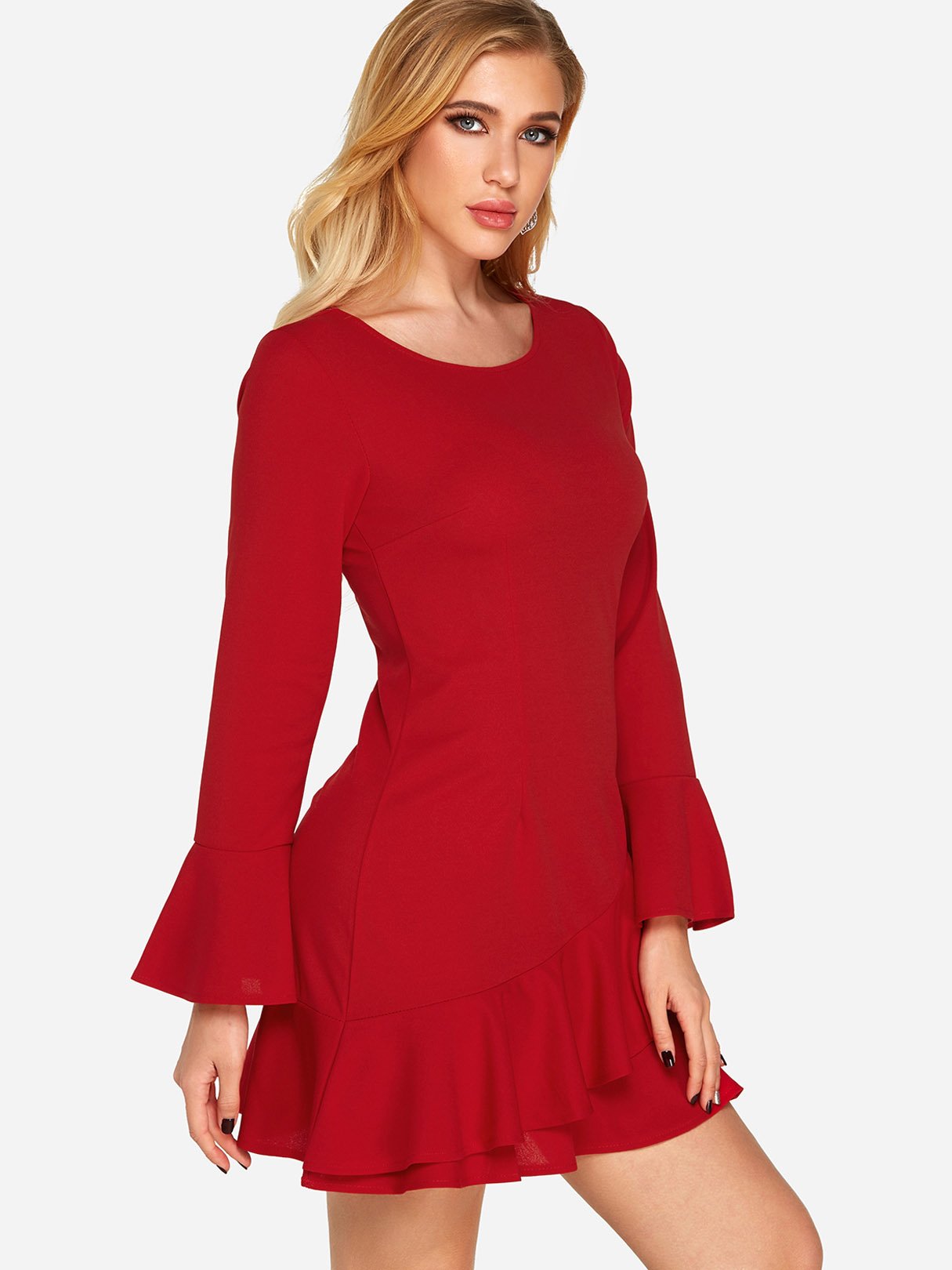 ODM Ladies Long Sleeve Sexy Dress