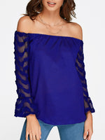 Wholesale Off The Shoulder Long Sleeve Top