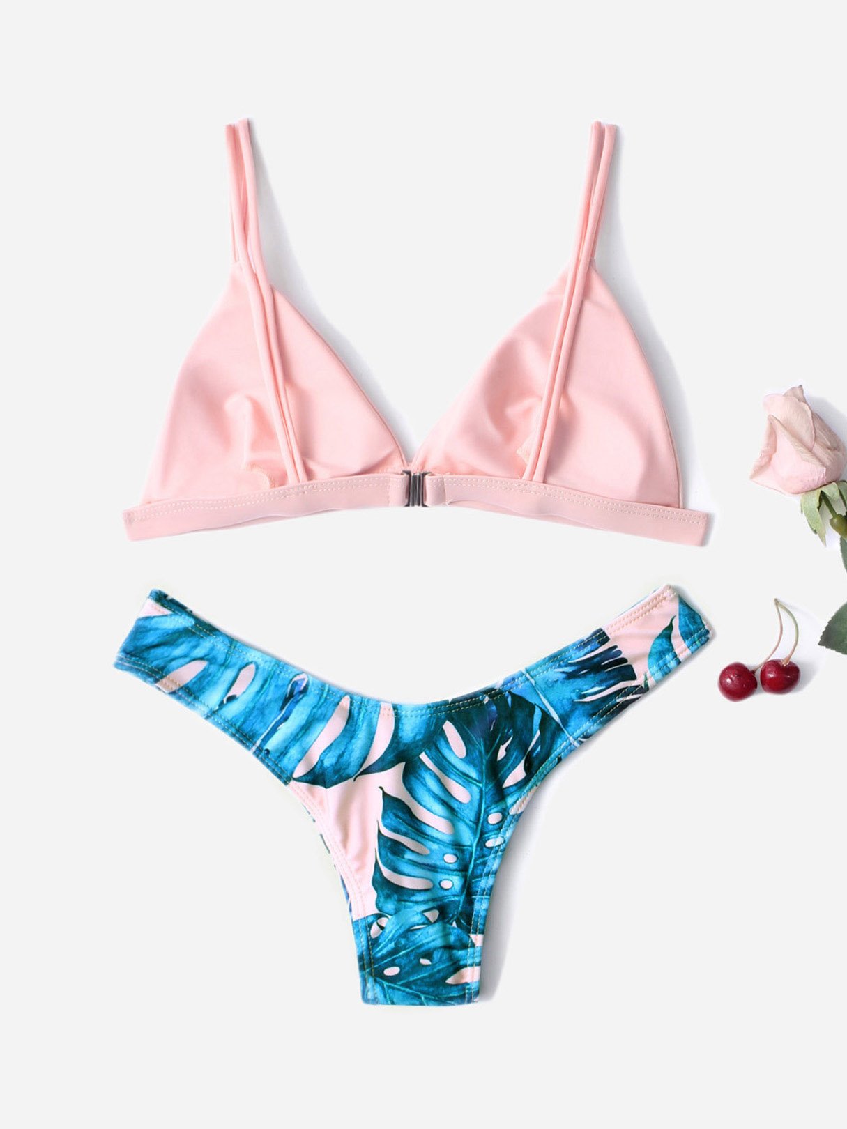 NEW FEELING Womens Blue Bikinis